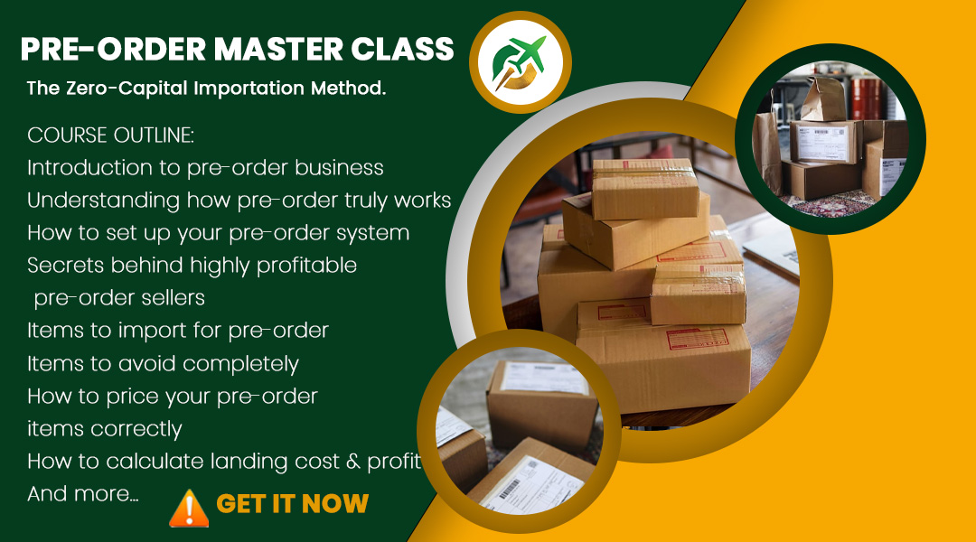 Pre-Order Importation Training