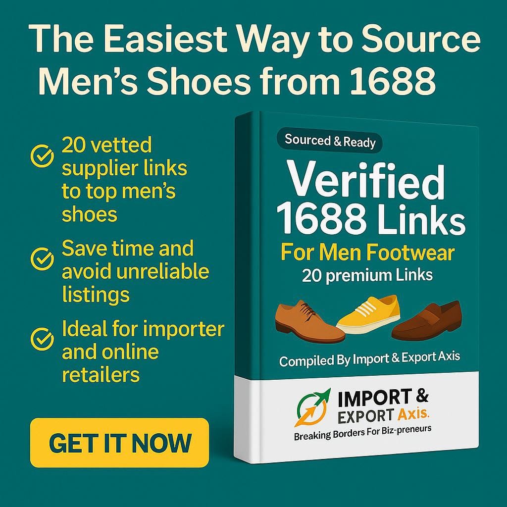 Verified 1688 Links for Men Footwear